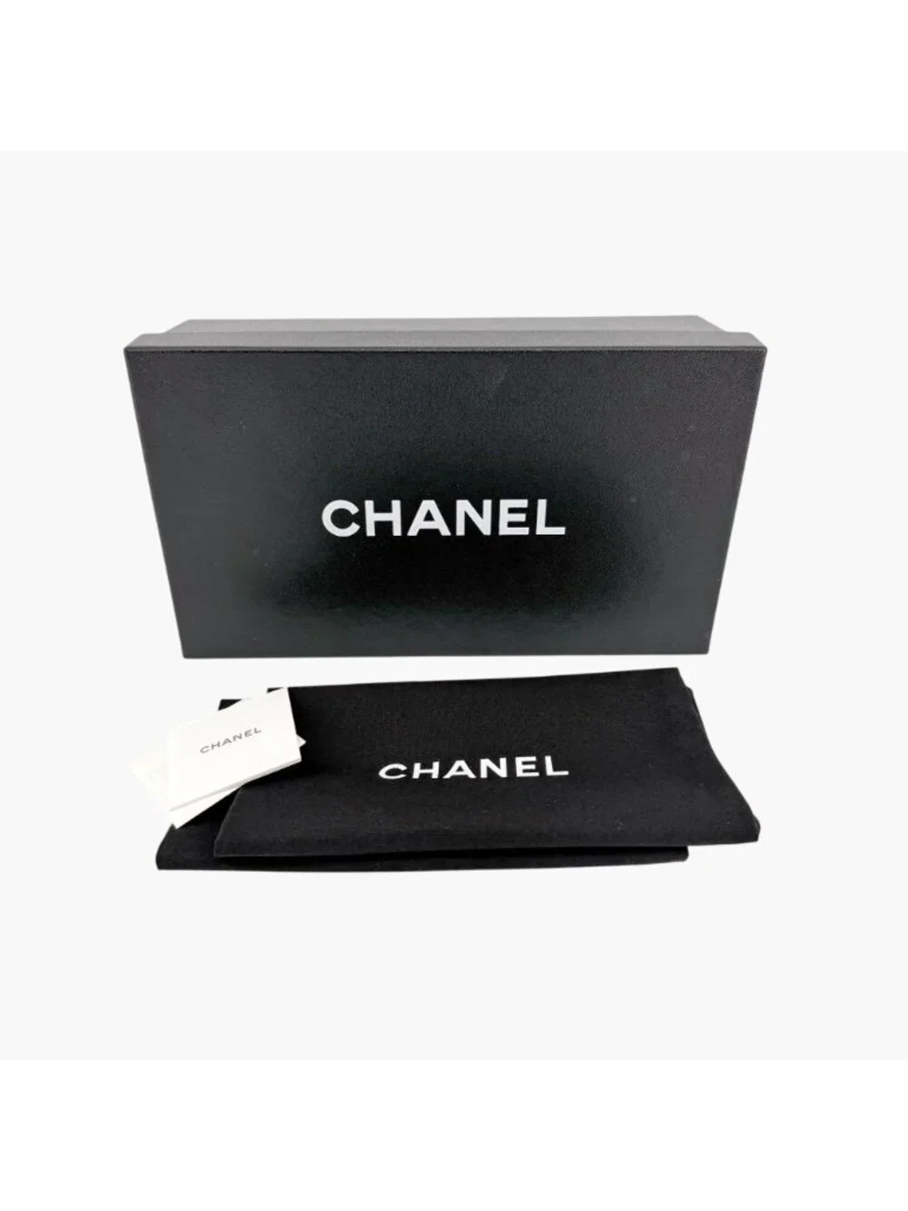 Chanel CC Cap Toe Logo Tweed Ballet Flats Black Leather Size 37 US 6-6.5 Women's - Picture 2 of 15